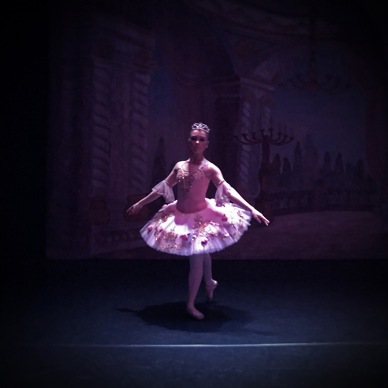 Ballerina back stage